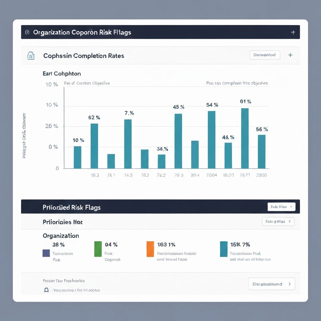 Org dashboard with cohort progress